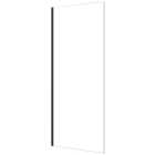 Nexa By Merlyn 8mm Black Frameless 2000mm Height Wet Room Shower Screen Only - Various Sizes Available