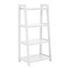 Interiors by PH Four Tier White Shelf Unit