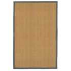 Coir Herringbone Rug with border 150x100cm Grey