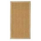 Coir Herringbone Rug with border 122x66cm Natural