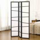 HOMCOM 3 Panel Folding Room Divider Hinged Paravent Partition Separator for Bedroom