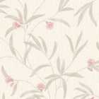 Belgravia Decor Tiffany Flower Textured Wallpaper 10m x 53cm Red