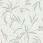 Belgravia Decor Tiffany Flower Textured Wallpaper 10m x 53cm Heather
