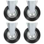 vidaXL 8 Pcs Fixed Casters 200 Mm