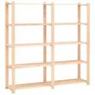 vidaXL 5-tier Storage Rack 170X38X170cm Solid Pinewood 500 Kg