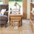 Baumhaus Mobel Oak Nest Of 3 Coffee Tables