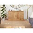 Baumhaus Mobel Oak Six Drawer Sideboard