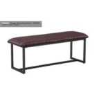 Baumhaus Vintage Brown Leather Dining Bench