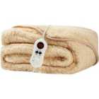 Cozy Night Electric Heated Throw Blanket - 9 Heat Settings & 9 Timer Settings - Machine Washable - Luxurious Sherpa Fleece - 160 X 120 Cm (grey Sand)