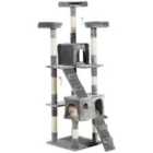 PawHut Cat Tree Scratcher Activity Centre