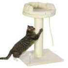 PawHut Cat Tree w/ Sisal Scratching Post - Cream