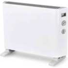 Mylek Convector Heater Electric 2000W Free Standing Radiator - Portable, 3 Power Modes With Adjustable Thermostat