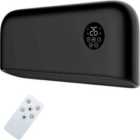 Mylek Black Over Door Heater 2000W Wall Mounted with Remote Control