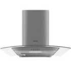 Abode AGCH6031SS, 60Cm, Curved Glass Cooker Hood In Stainless Steel