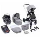 Babymore Memore V2 Travel System Coco With Base - Silver