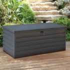 Living and Home 600L Metal Outdoor Garden Storage Box Lockable, Black