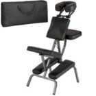 Tectake Massage Chair Made Of Artificial Leather - Black