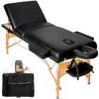 Tectake Massage Table Somwang 7.5cm Padding - Black
