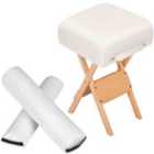 Tectake Stool and Bolsters - White