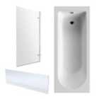 Nuie 1700X700 Standard Bath, Panel & Screen