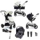 Babymore Mimi Travel System Coco With Base - Silver