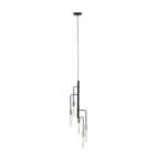 Interiors by PH Lagona 5 Bulb Gold And Black Pendant Light