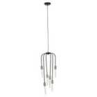 Interiors by PH Lagona 6 Bulb Black Pendant Light