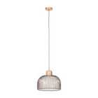 Interiors by PH Lenno Black And Antique Brass Pendant Light