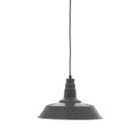 Interiors by PH Brant Grey Metal Pendant Light