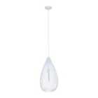 Interiors by PH Lavis Teardrop White Pendant Light