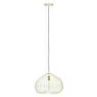 Interiors by PH Lavis 1 Bulb Gold Finish Pendant Light