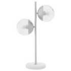 Interiors by PH Revive Chrome Finish 2 Light Table Lamp