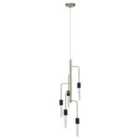 Interiors by PH Lagona 5 Bulb Antique Brass Pendant Light