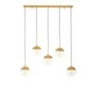 Interiors by PH Revive Gold Finish Glass Shades Pendant Light