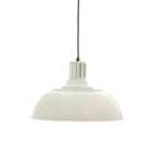 Interiors by PH Brook White Metal Pendant Light