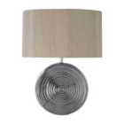 Interiors by PH Jessica Silver Ceramic Table Lamp