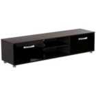 Vida Designs Cosmo Tv Cabinet Unit Stand 2 Door Storage Modern High Gloss, 160Cm, Black