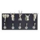 Interiors by PH Safari Animal 5 Hook Wall Hanger