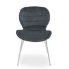 Interiors by PH Grey Velvet Dining Chair