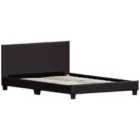Vida Designs Lisbon 4Ft6 Double Faux Leather Bed, Brown, 135 X 190 Cm