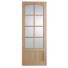 Wickes Newland Glazed Clear Pine 9 Panel Internal Door - 1981 x 762mm