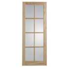 Wickes Newland 8 Lite Glazed Clear Pine Internal Door - 1981 x 762mm