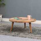 Marlow Solid Mango Wood Light Coffee Table