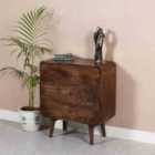 Franklin Dark Mango Wood Chest Of 3 Drawers