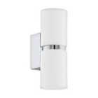 Eglo LED White Dual Wall Light