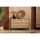 Birlea Croxley 7 Drawer Rattan Chest