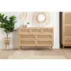 Birlea Croxley 7 Drawer Rattan Chest
