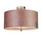 Lighting Collection Blush Velvet Ceiling Fitting