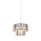 Lighting Collection Chrome And Clear Non-Elec Shade