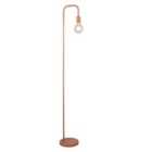 Lighting Collection Matt Pink Floor Lamp With Bulb
